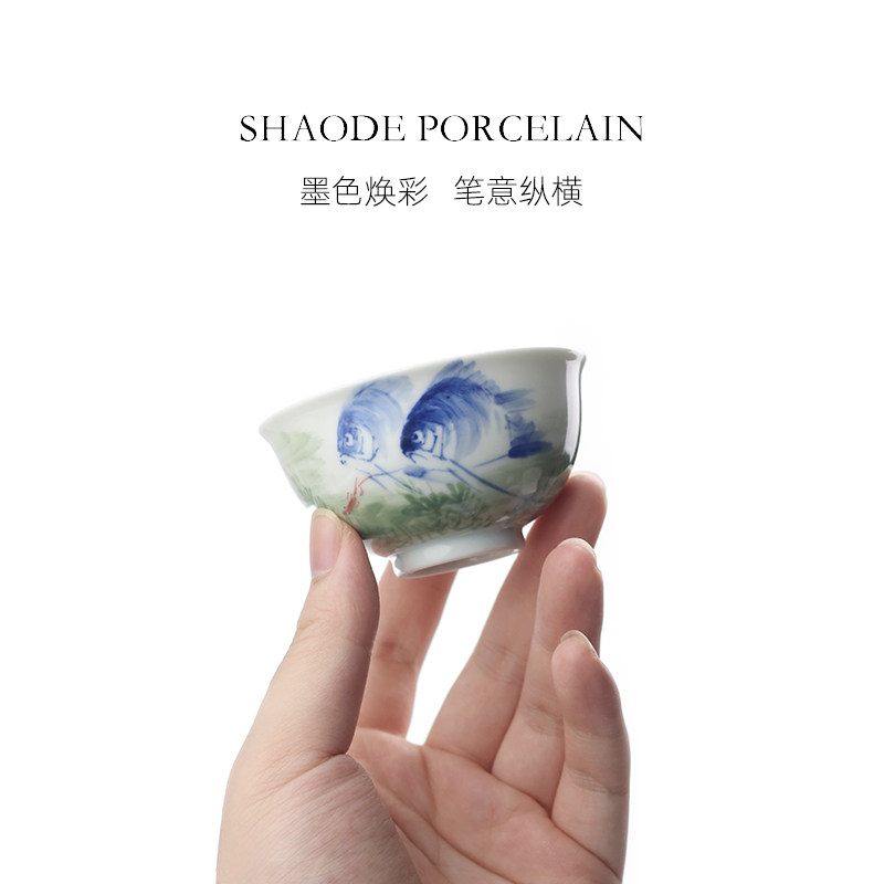Hand-painted teaware product detail