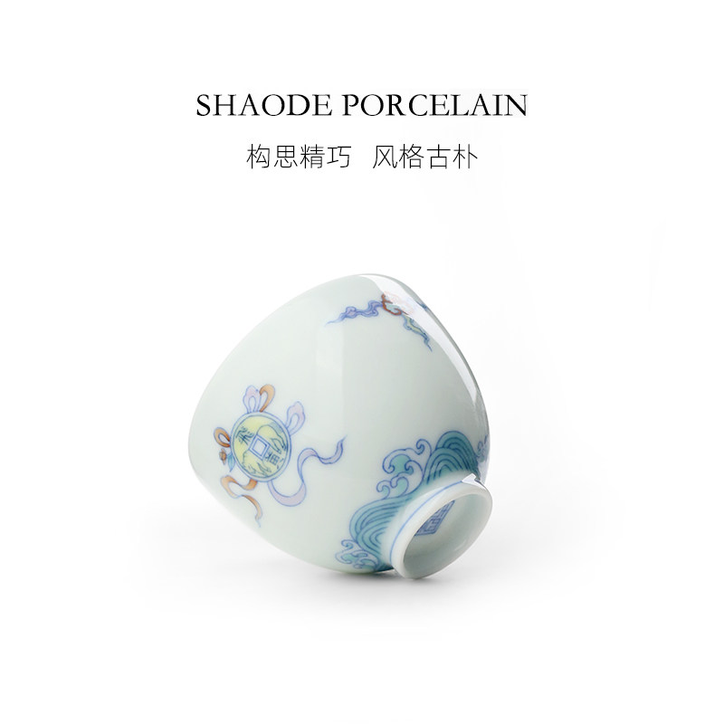 Hand-painted teaware product detail