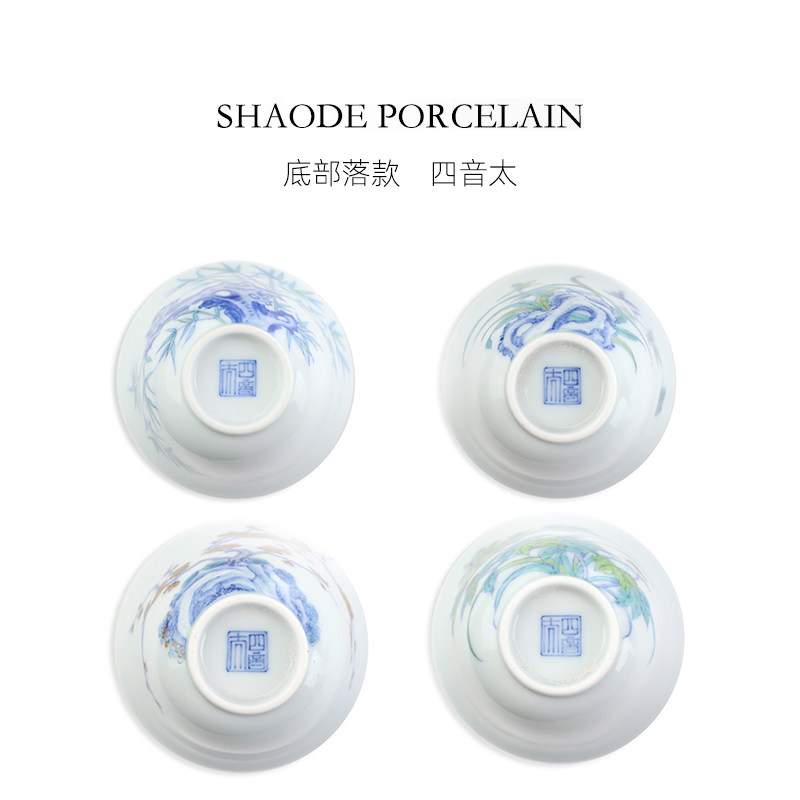 Hand-painted teaware product detail