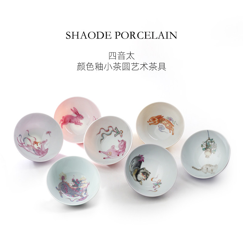 Hand-painted teaware product detail
